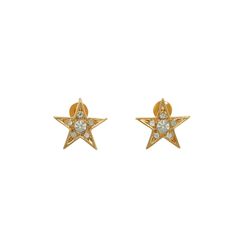 Mini star stud earrings
